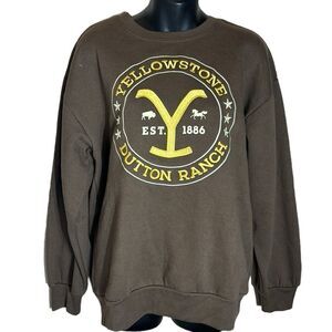 Yellowstone Dutton ranch 1886 crew neck sweater med new rodeo western country